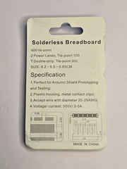 Solderless Breadboards 400 Holes 0.8mm Wire Universal Board